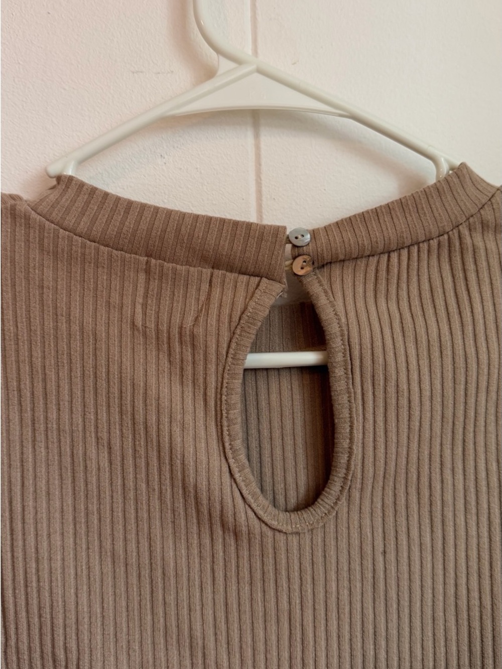 Princess Polly Ribbed Romper Jumpsuit in Warm Taupe - Picture 8 of 10